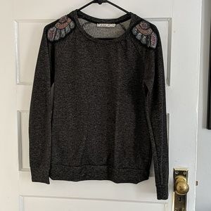 Sweater with shoulder detail
